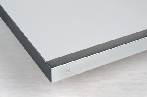 Workshop bench vinyl top with steel edges 1000x750