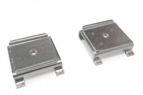 Bracket pair, energy rail to perforated panel