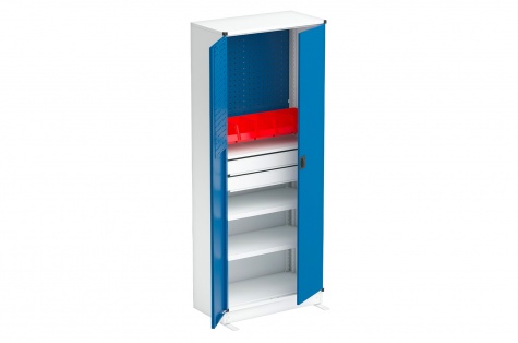 Workshop cabinet set 80/200-2, with ergonomic lock