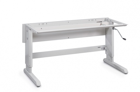 Concept workbench frame ESD, hand crank adjustable 1000x750