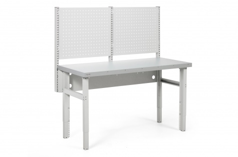 Heavy workbench set, 550kg, 630 x 1500 mm, steel top