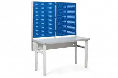 Heavy workbench set, 550kg, 630 x 1500 mm, steel top