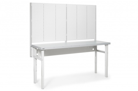 Töökojalaua komplekt, 550kg, 630 x 2000 mm, teras