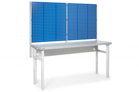 Töökojalaua komplekt, 550kg, 630 x 2000 mm, teras