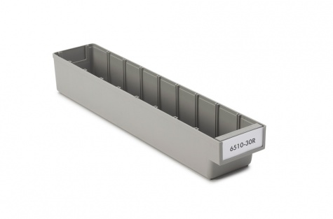 Treston ReBOX shelf bin 94x500x80, grey