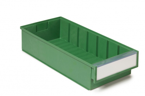 Treston BiOX shelf bin 186x400x82, green