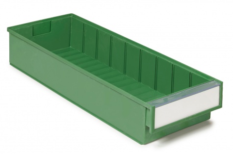 Treston BiOX shelf bin 186x500x82, green