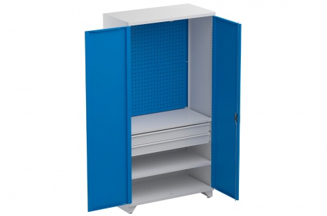 Shelving cabinet 100/50/200, 2x shelf, 2x drawer, 2x panel