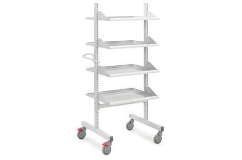 Treston multi trolley high M500, 4 shelves