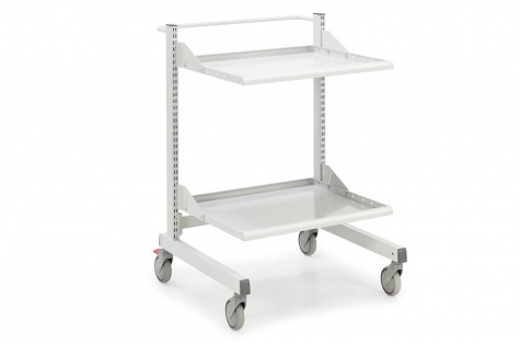 Moodulkäru Multi Trolley, madal, 2 riiulit