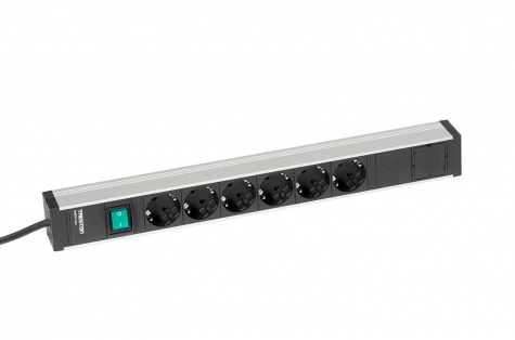 Treston Power rail 468, 6 sockets + switch