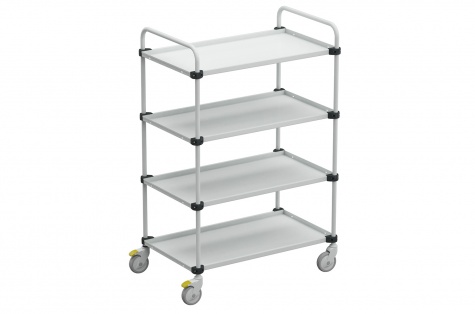 Adjustable TRTA 4-shelf trolley 1090x530x1515