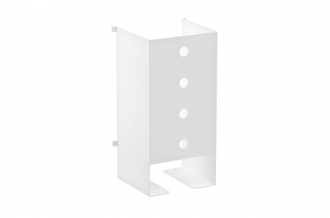 Tape roll storage rack for perforated panel