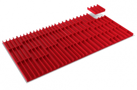 Tool troughs 33 and 45mm for drawer 130/75