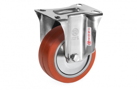S72GS Plaatkinnitusega, otsejooksuga ratas, roostevaba, Ø 100 x 40 mm, 80 kg
