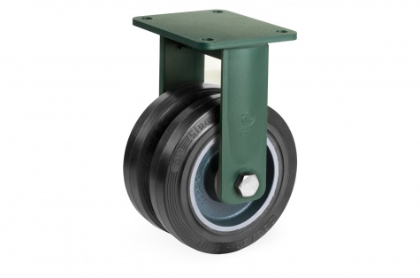 S72GH Plaatkinnitusega otsejooksuga topeltratas, Ø 150 x 50+50 mm, 800 kg