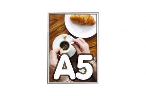 Plakāta rāmis Snapframe, A5, sudrabaini pelēks