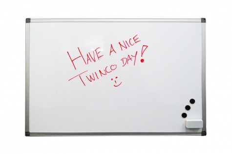 Writing board, white, 600 x 450 mm