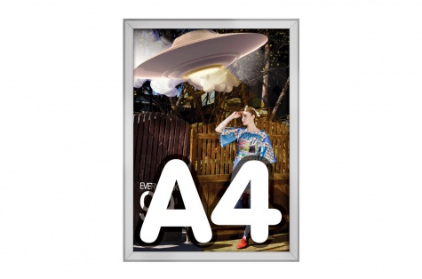 Plakāta rāmis Snapframe, A4, sudrabpelēks