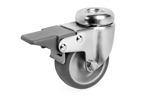 S38 Bolt hole, swivel, wheel with brake