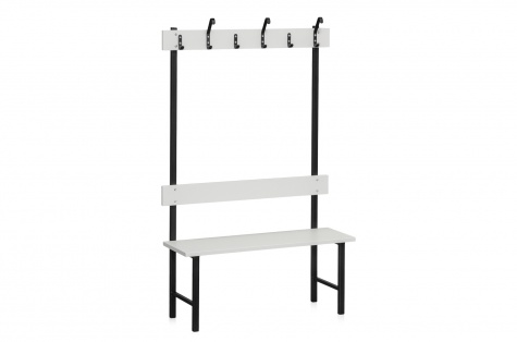 Istepink nagidega, helehall melamiin, 1000 mm