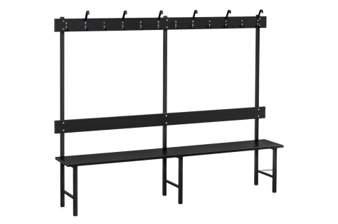 Istepink nagidega, must melamiin, 2000 mm