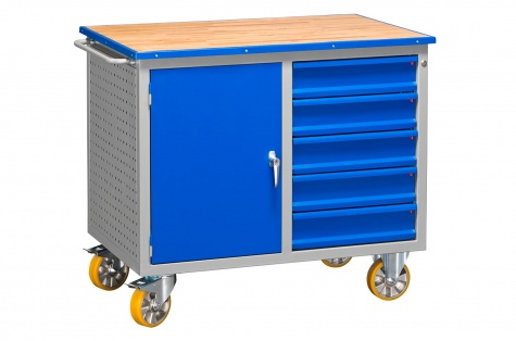 Mobile Workbench HD 500 5 Drawers 1 Door