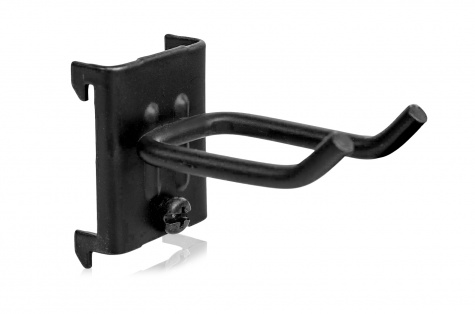 Double Hook 55x25x5mm 5-pack Black