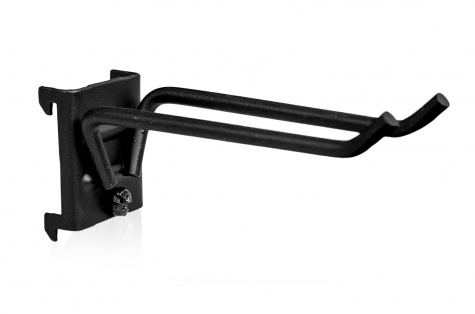 Double Hook 100x25x5mm 5-pack Black
