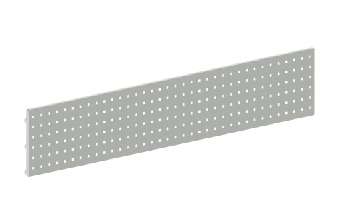 Perforated panel, 1400 x 250 mm, grey