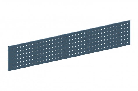 Perforated panel, 1600 x 250 mm, blue