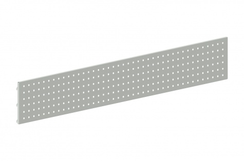 Perforated panel, 1600 x 250 mm, grey