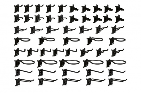  Mixed Hooks 55-pack, Black