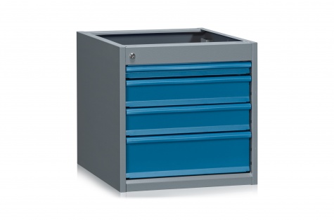 Workshop drawer unit 670, 1x50, 2x100, 1x150 mm