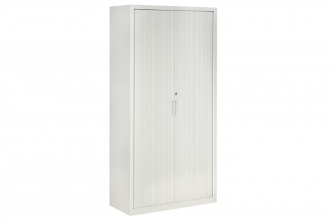 Shutter door cabinet Primo, light grey