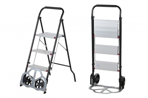 Trolley with ladder