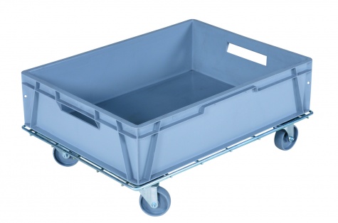 ZD400A, Galvanised crate trolley 600x400