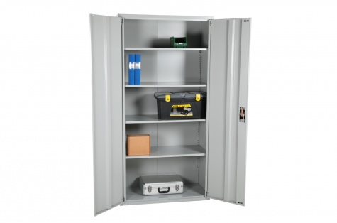 Металлический шкаф Stefan, 2000 x 800 x 400 мм, серый
